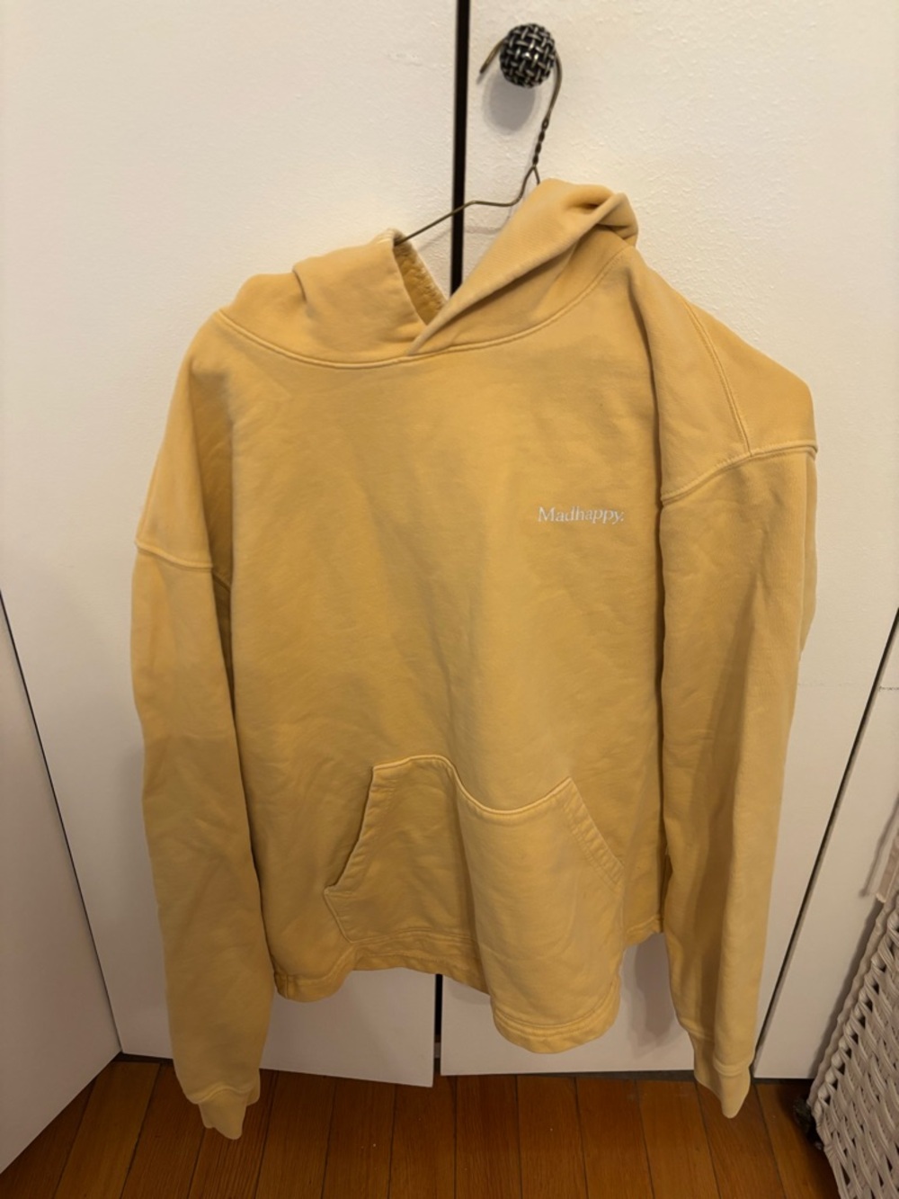 Madhappy Pale Mustard Pullover Hoodie size M used